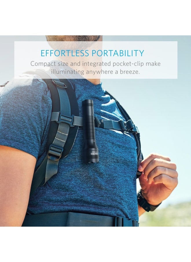 Anker - Rechargeable Bolder Lc40 Flashlight Led Torch Super Bright 400 Lumens Cree Led Ip65 Water Resistant 5 Modes High Medium Low Strobe Sos Indoor Outdoor Camping Hiking And Emergency Use - Image 1