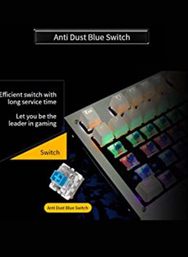 87-Keys Backlit Colorful LED USB Wired Game Keyboard - Image 3