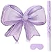 Threan Bow Piata Bow Party Piata with Bat Stick Blindfold Mask Coquette Birthday Centerpieces Decorations for Bridal Shower Wedding Anniversary Engagement Supplies Purple - Image 2