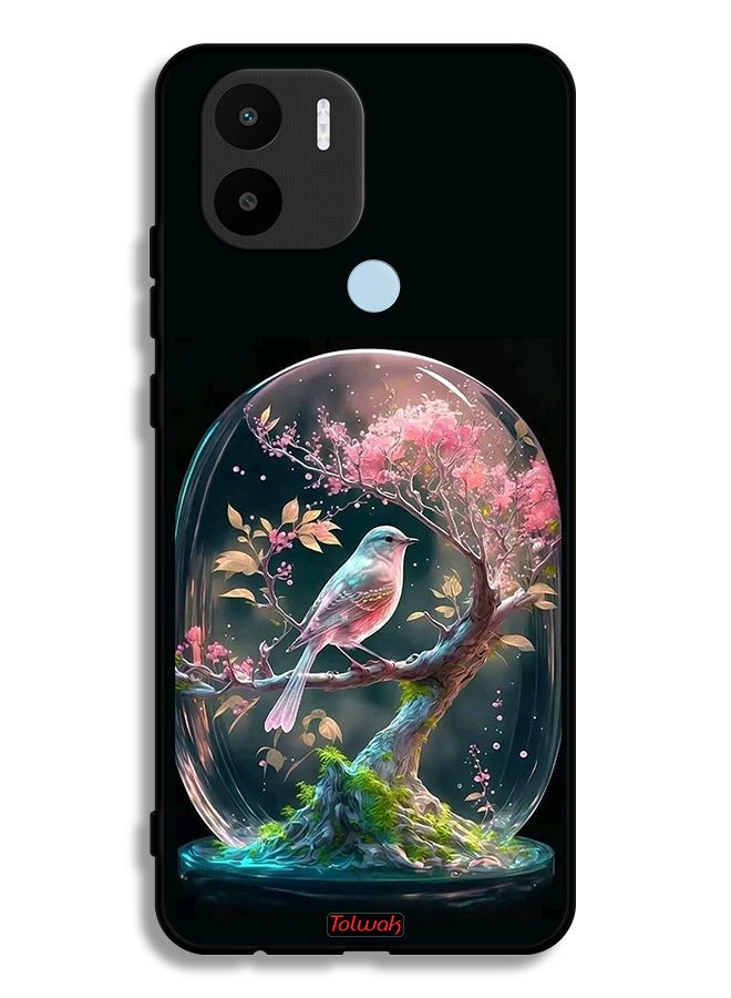 Tolwak Xiaomi Redmi A1 Plus Protective Case Cover Bird In Jarr - Image 2