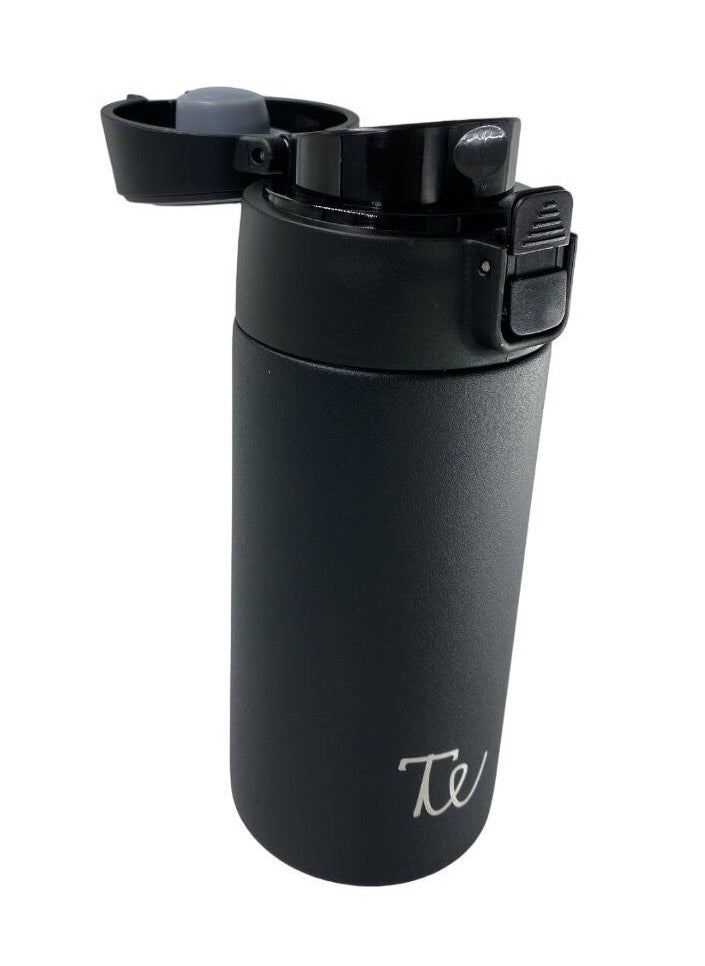 TINY WHEEL Tiny wheel water bottle baby Steel 350 ml Black  - Image 2