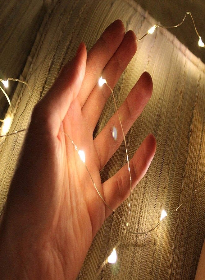 AtneP 3M 30LEDs USB Sliver String Copper LED Lights Warm White Decorative Fairy Lights (Pack of 2) - Image 2
