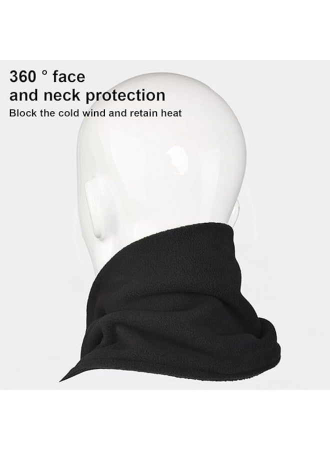 2 Pcs Winter Neck Warmer Gaiter Women Fleece Windproof Warm Face Scarf Cover Ski Mask for Cold Weather - Image 2