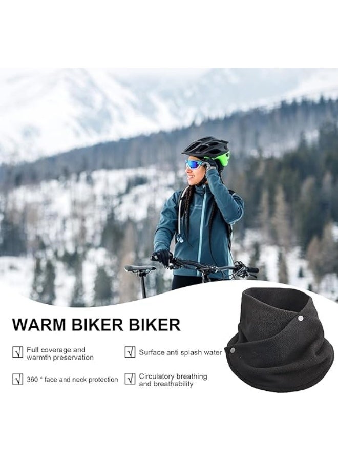 2 Pcs Winter Neck Warmer Gaiter Women Fleece Windproof Warm Face Scarf Cover Ski Mask for Cold Weather - Image 4