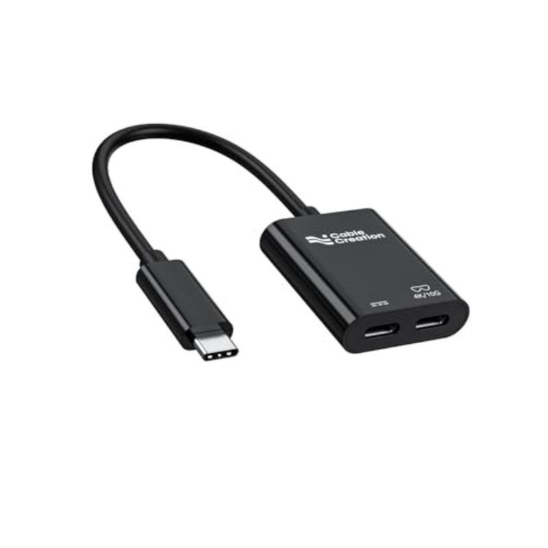 Cable Creation USB C to AR Glasses and Charging Adapter for Charge and Play, 4K@60Hz/1080P@120Hz, 100W Fast Charging Compatible with Steam Deck/Rogue I/iPhone 15/16/Feature/Rockade/X- 4K@60Hz/1080P@120Hz, 100W Fast Charging Compatible with Steam Deck/ROG Ally/Phone15/16/Viture/Rokid/Xreal AR Glasses - Image 1