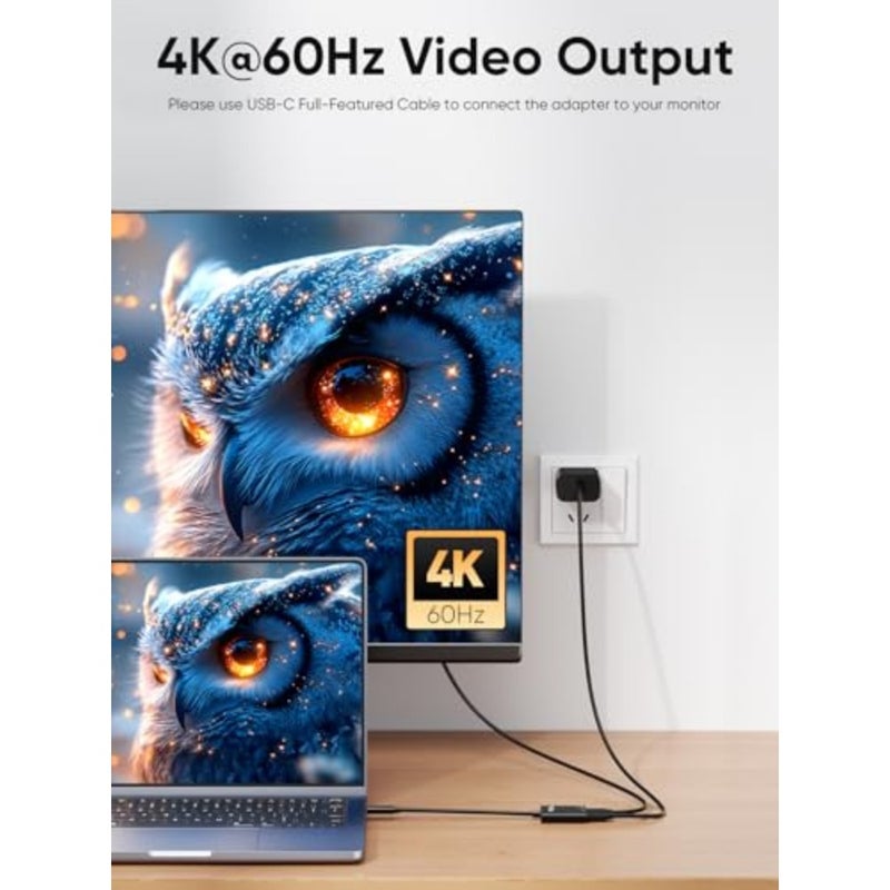 Cable Creation USB C to AR Glasses and Charging Adapter for Charge and Play, 4K@60Hz/1080P@120Hz, 100W Fast Charging Compatible with Steam Deck/Rogue I/iPhone 15/16/Feature/Rockade/X- 4K@60Hz/1080P@120Hz, 100W Fast Charging Compatible with Steam Deck/ROG Ally/Phone15/16/Viture/Rokid/Xreal AR Glasses - Image 4