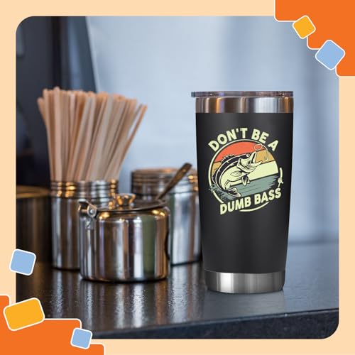 NewEleven Gifts For Him - Fishing Gifts For Men, Dad, Fisherman, Father - Practical Gift, Dad Birthday Present, Men, Husband - 20 Oz Tumbler - Image 4