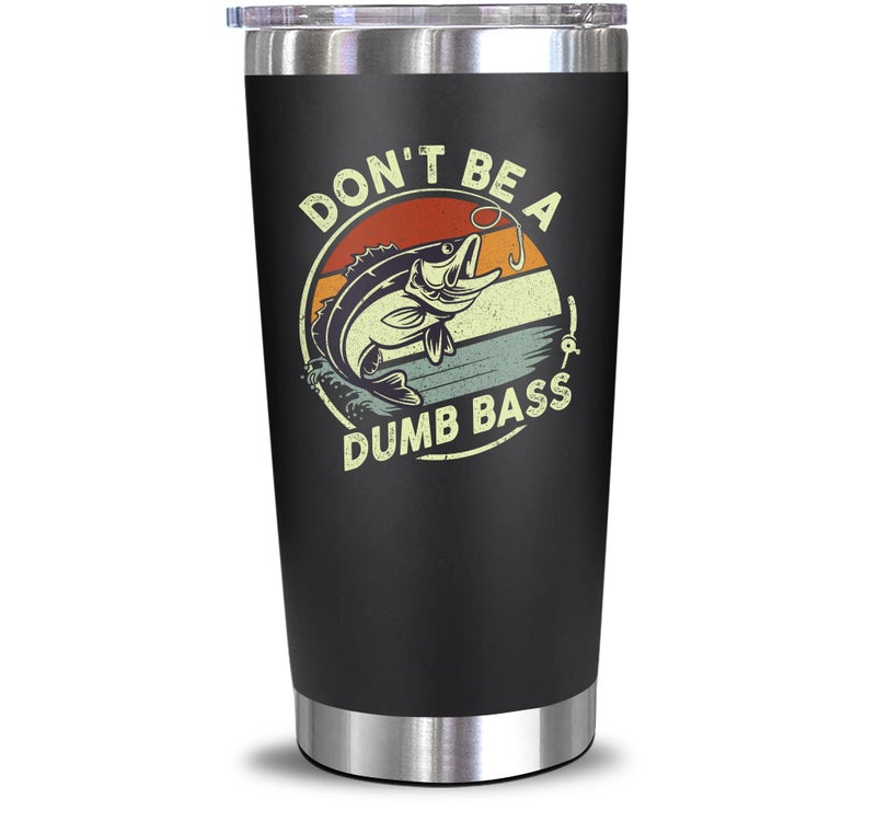 NewEleven Gifts For Him - Fishing Gifts For Men, Dad, Fisherman, Father - Practical Gift, Dad Birthday Present, Men, Husband - 20 Oz Tumbler - Image 1