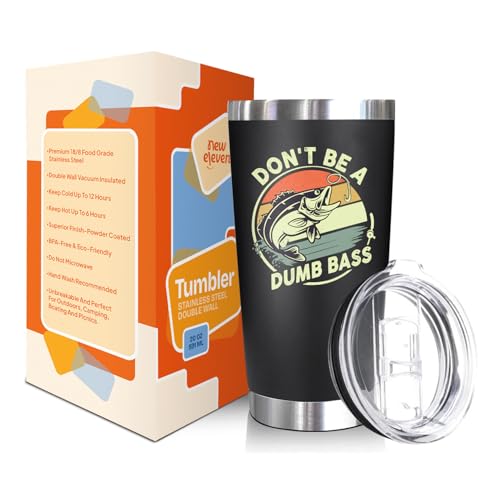 NewEleven Gifts For Him - Fishing Gifts For Men, Dad, Fisherman, Father - Practical Gift, Dad Birthday Present, Men, Husband - 20 Oz Tumbler - Image 2
