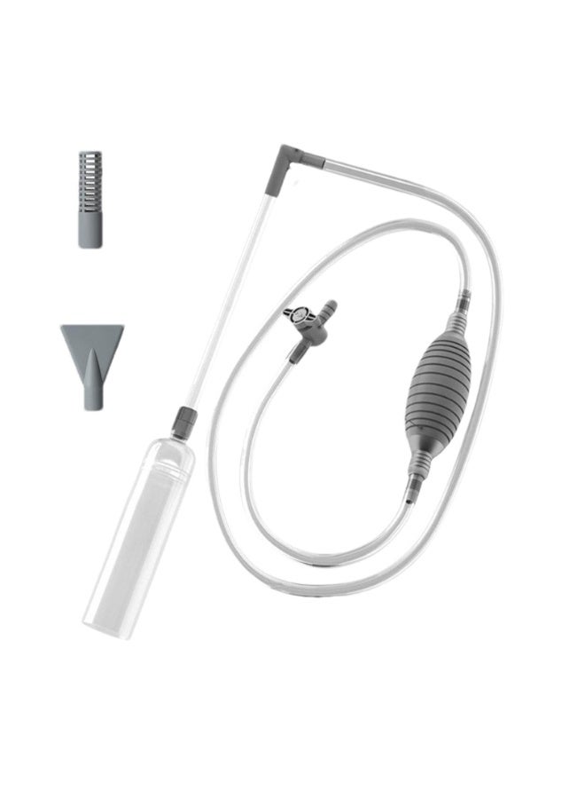 2.1 Meter Manual Aquarium Gravel Cleaner, Fish Tank Vacuum Gravel Cleaner, Aquarium Siphon Vacuum Cleaner Kit for Water Change，Sand Cleaning，Remove Dirt - Image 3