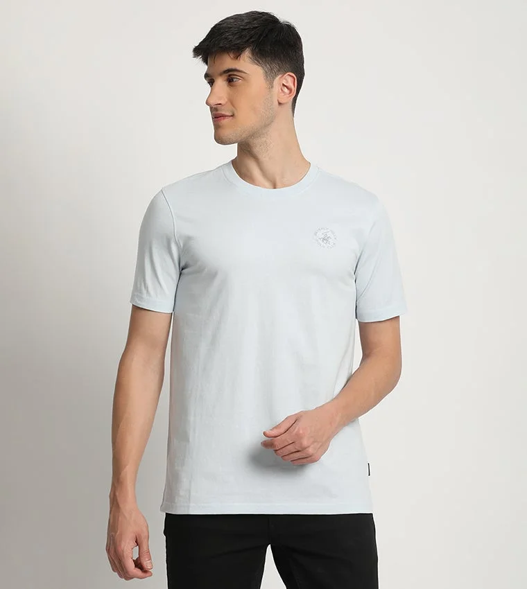 BEVERLY HILLS POLO CLUB Beverly Hills Polo Club Logo Detailed Crew Neck Short Sleeves T-Shirt