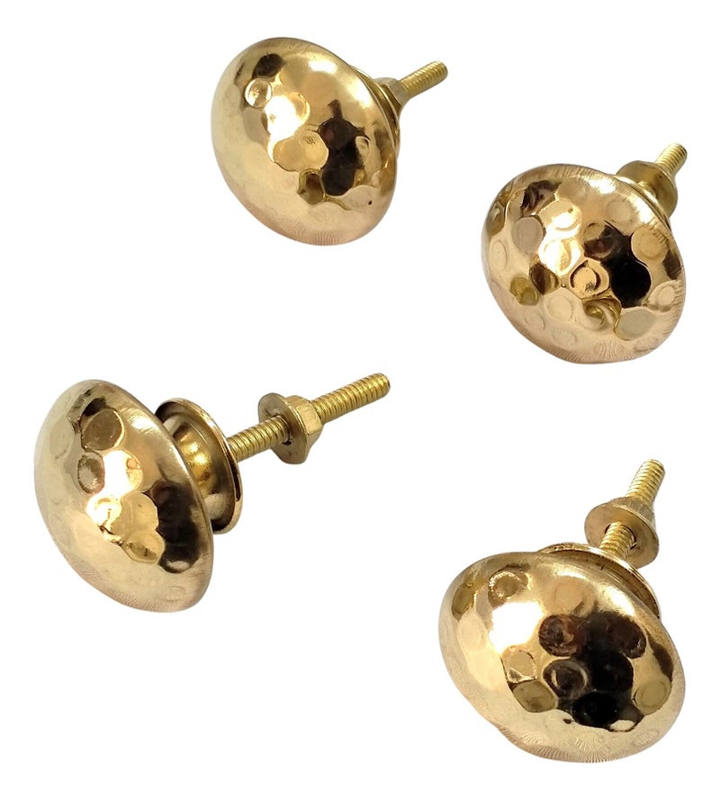Artshai Brass Hammered Door Knob Round Shape Multicolor (Size:6.5x4x4 CM) (4) - Image 2
