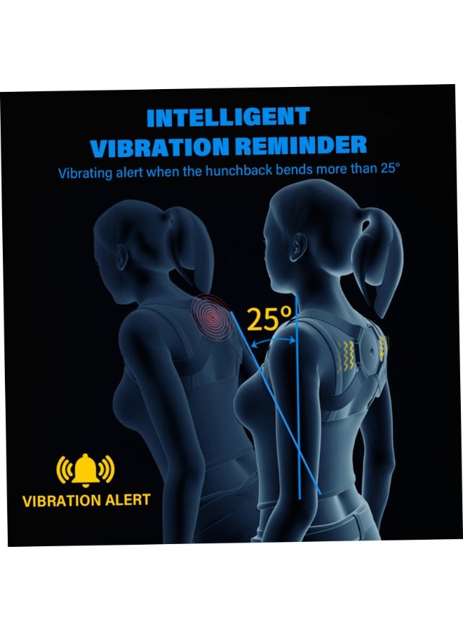 Smart Posture Corrector Adjustable Soft Comfortable Back Straightener Posture Corrector with Smart Sensor Vibration Reminder for Kids Adults - Image 4