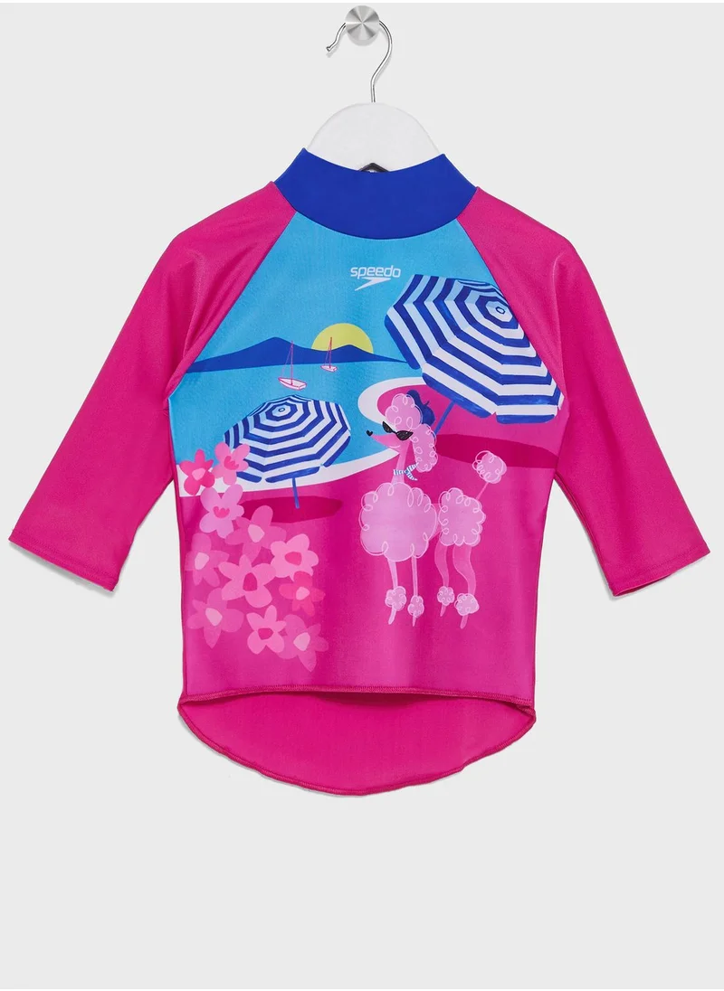 speedo Kids Digital Rash Top