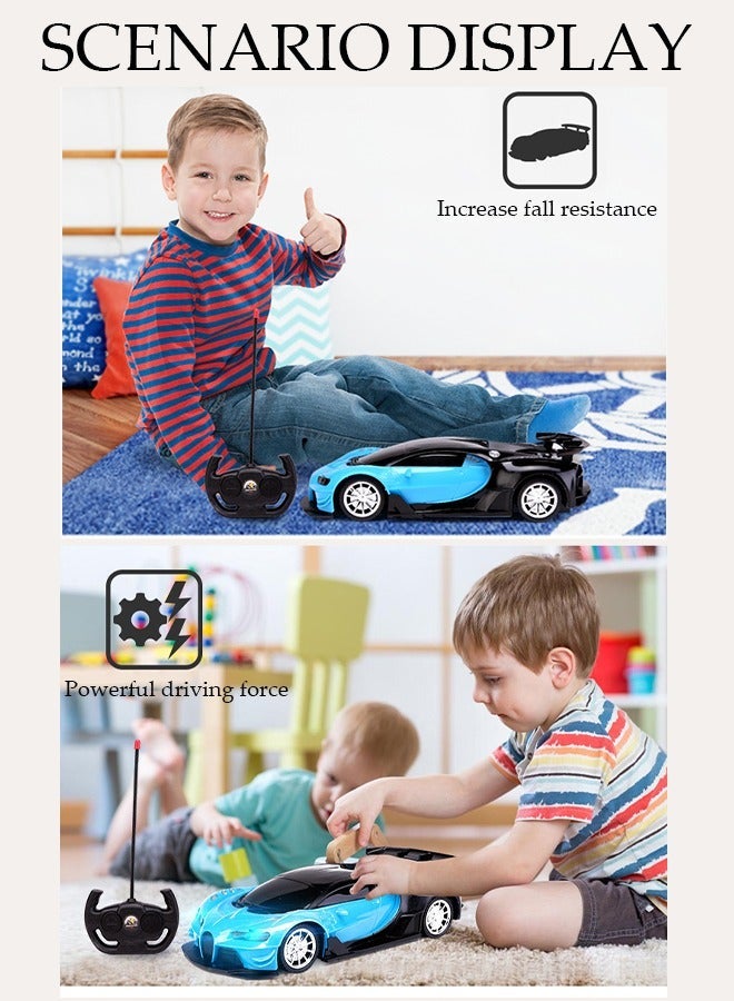 دونيسو جهاز التحكم عن بعد عالية السرعة الانجراف سيارة قابلة للشحن التحكم عن بعد لعبة سباق رياضية كهربائية سيارة نموذج واقعي مع مصابيح LED ، مناسبة للأطفال والفتيات والفتيان وهدايا هوايات عيد ميلاد الأطفال الصغار - Image 3