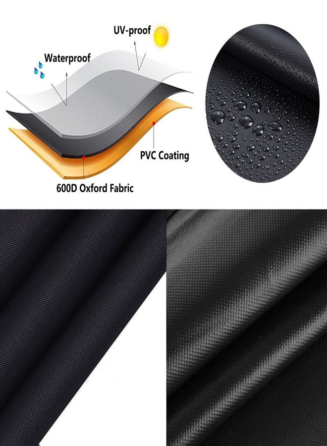 NSdawali Swing Seat Replacement Swing Covers for Outdoor Patio Swing 3 Seater 600D Upgraded Thicken Oxford Waterproof Fabric Porch Swing Chair Cushion Covers (Coffee, 58.3x19.5x19.5inches) - Image 4