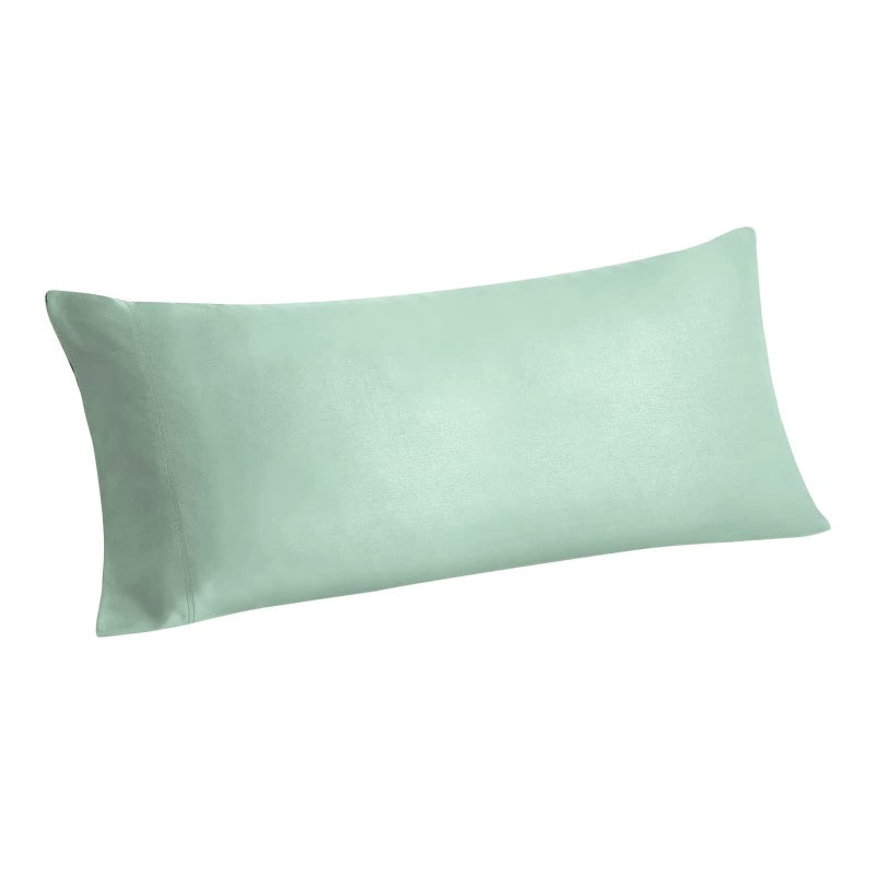 BEDELITE Body Pillow Case Cover Rayon Made from Bamboo Cooling Body Pillow Cover for Hot Sleepers and Night Sweats Breathable  Silky Soft Full Long Pillow Case Mint Green 20x54 Inches