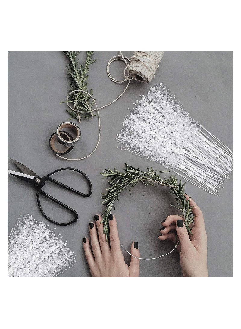 Milky White Beaded Pearls Garland 200 Pieces Wedding Party Decor Floral Crafts DIY Accessories for Bouquets and Centerpieces - Image 4