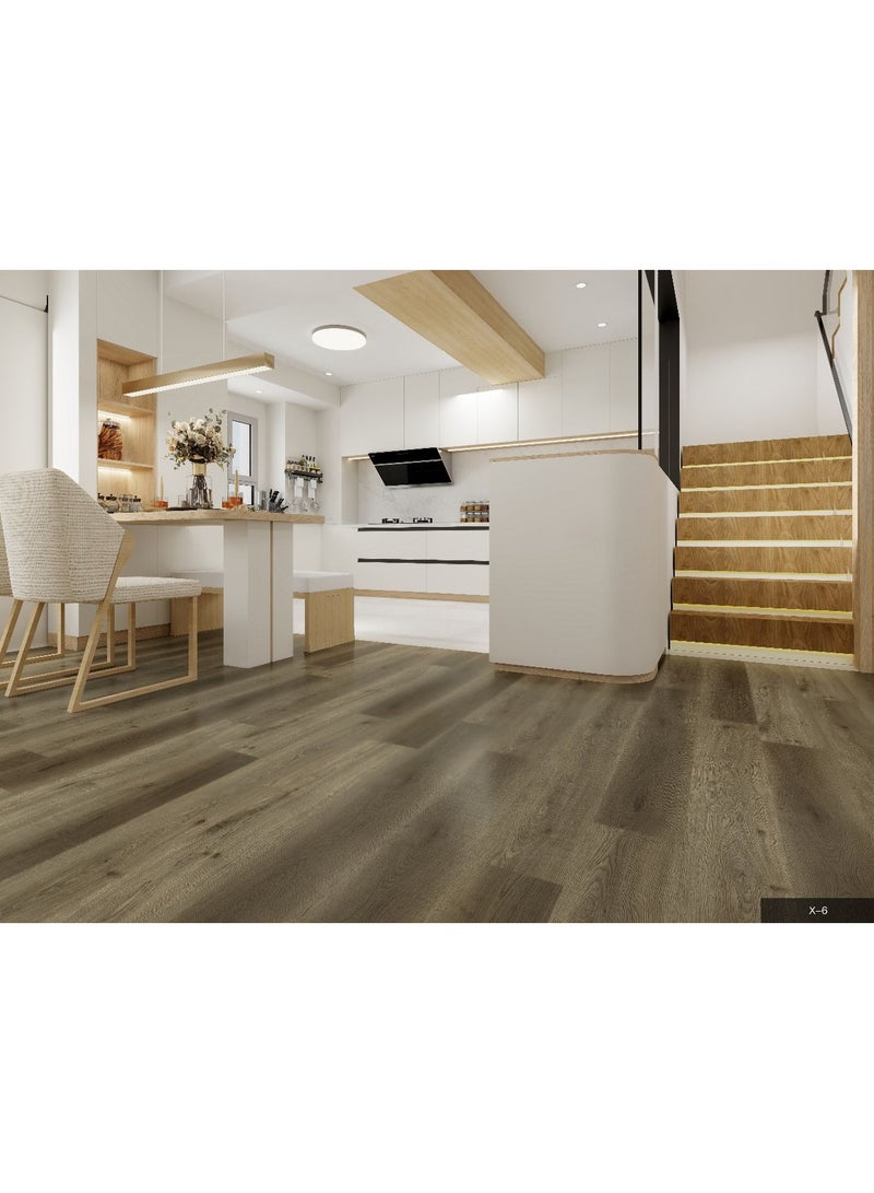 أرضيات SPC فاخرة - مقاومة للماء | مقاومة للخدش | تركيب سهل بقفل نقر | سمك ٤ مم / ٥ مم / ٦ مم - تصميم خشبي عصري - Image 4