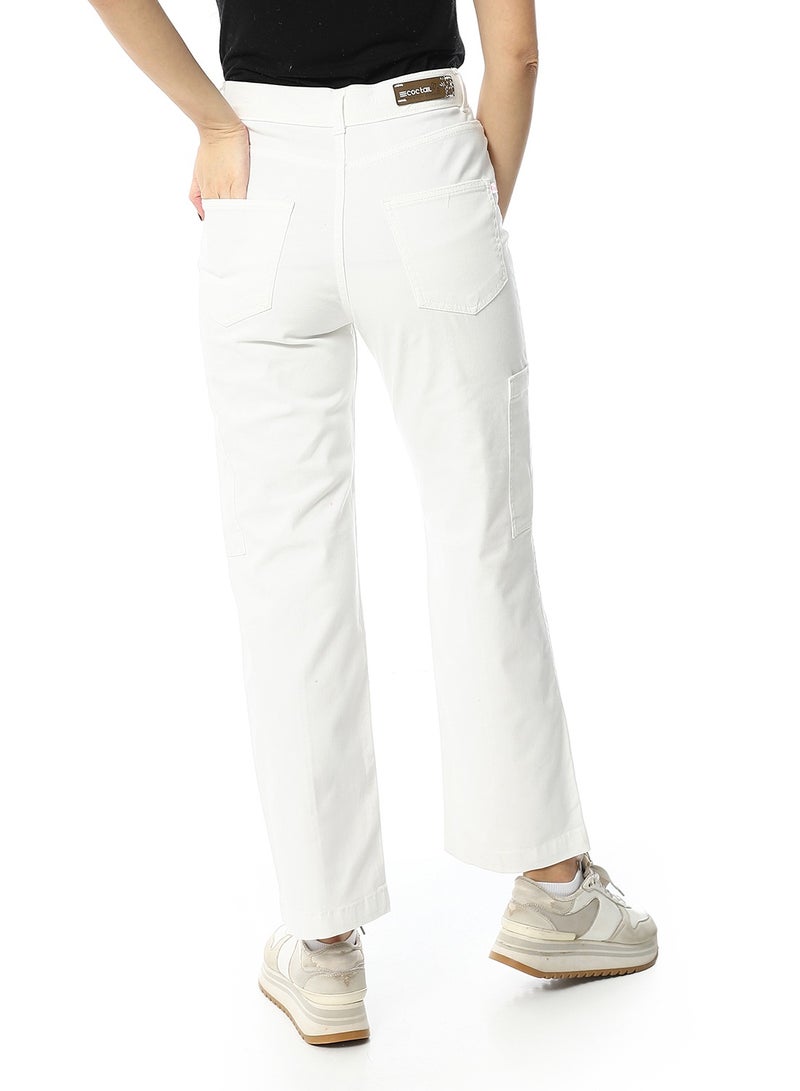 Coctail 9841-cargo Pants-off white - Image 3