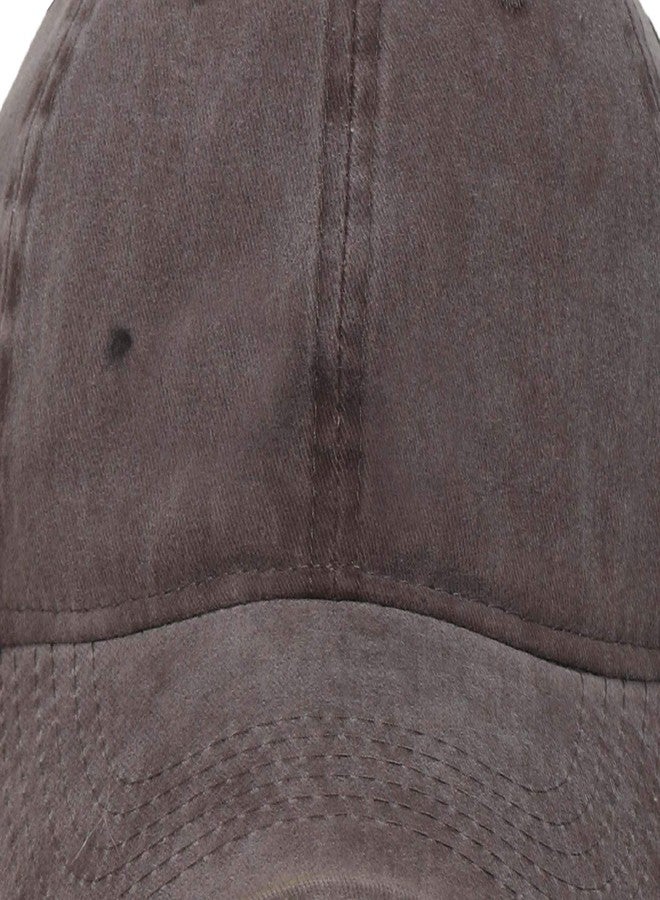 FabSeasons Unisex Cotton Baseball Cap (MC29brown_Brown_Free Size) - Image 4