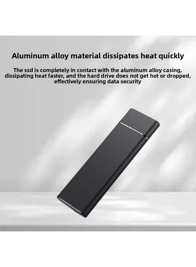 Mobile Solid-state Hard Disk Ultra-thin Upgrade 8tb High-speed Mobile Phone Computer Portable Mobile Hard Disk Large Capacity U Disk-Capacity:4tb (512g Expansion)-Interface:Silver - Image 3