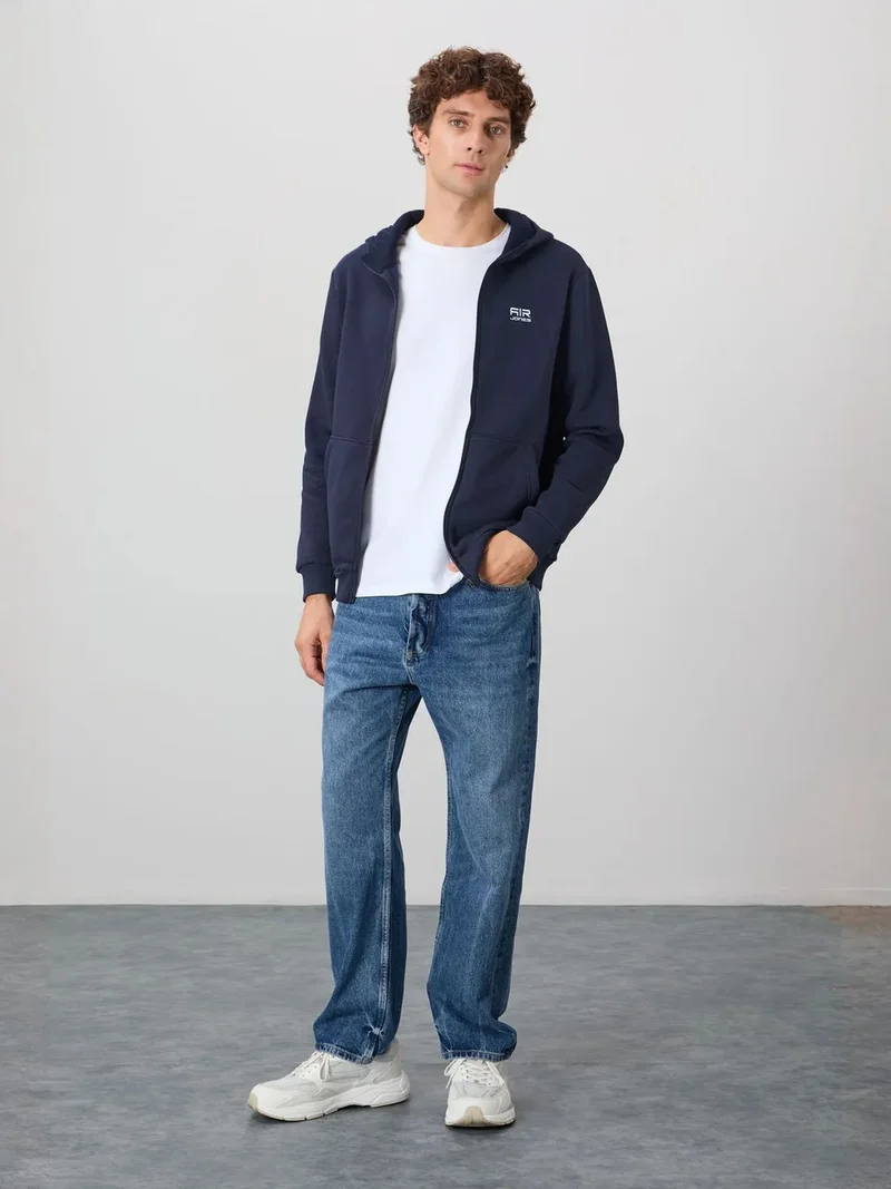 TOMMYLIFE TOMMY Men's Hooded Zip Sweatshirt