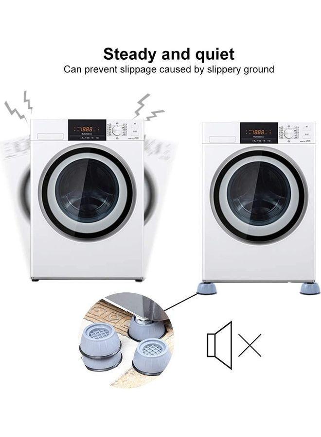 4-Piece Washing Machine Feet Pads Black 10x10x4cm  - Image 3