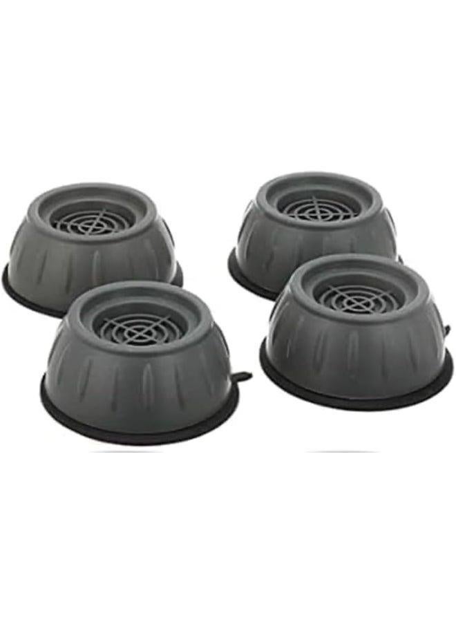 4-Piece Washing Machine Feet Pads Black 10x10x4cm  - Image 2