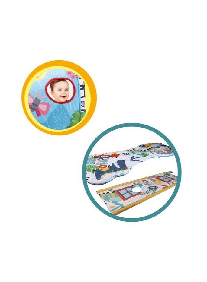 يونيكبيبي جيم الأطفال مع حصيرة لعب مريحة، نفق نشاط للأطفال الصغار، مسطح للعب، ساحة لعب، نسيج مرن عالي الجودة للأطفال والرضع والمولودين الجدد، وقت البطن والزحف - Image 5