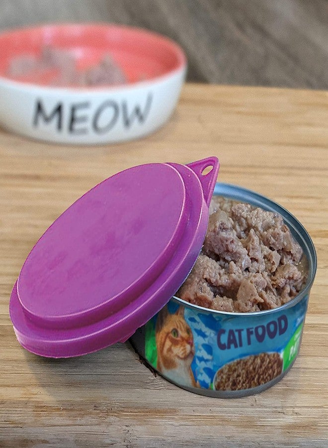 سبوت أغطية علب طعام الحيوانات الأليفة من SPOT - أغطية قابلة لإعادة الاستخدام لعلب طعام القطط أو الكلاب - تناسب العلب بقطر 2.9 بوصة و3.3 بوصة، وتناسب معظم الأطعمة المعلبة - متينة وسهلة الاستخدام - تحافظ على الطعام طازجًا - عبوة من 3 قطع، ألوان متنوعة - Image 4