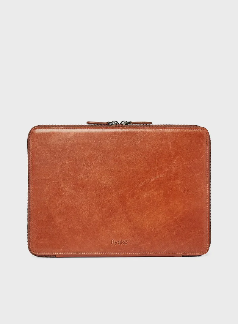 ryoko 13' Mark Tech Portfolio Leather Case