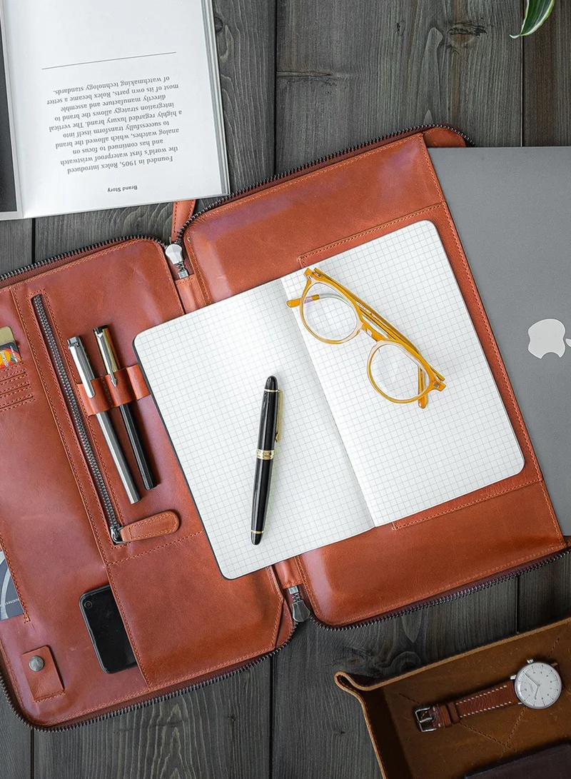 ryoko 13' Mark Tech Portfolio Leather Case