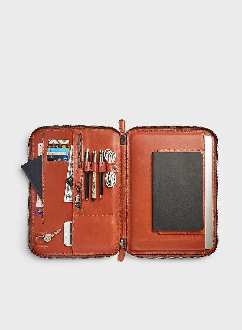 ryoko 13' Mark Tech Portfolio Leather Case