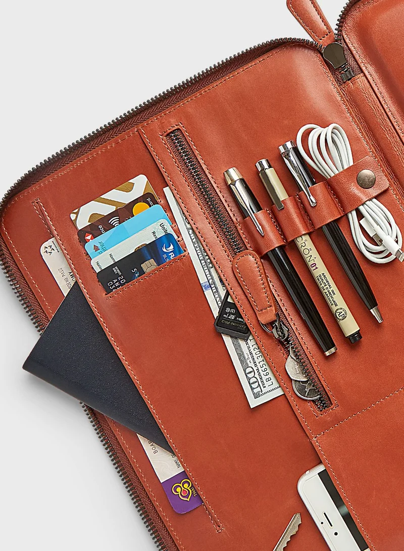 ryoko 13' Mark Tech Portfolio Leather Case