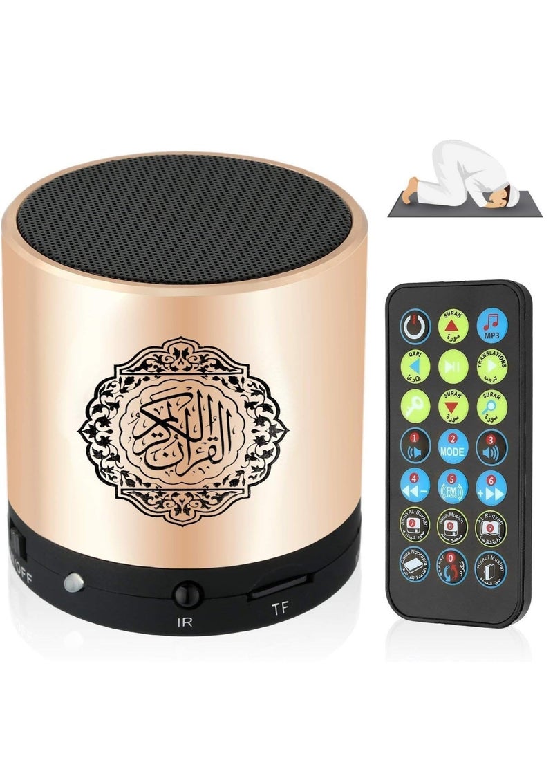 ELTRAZONE - Remote Control Speaker Portable Quran Speaker MP3 Player 8GB TF FM Quran Koran Translator USB Rechargeable Speaker, Secure Digital, Micro SD (ELT-SP01) - Image 1
