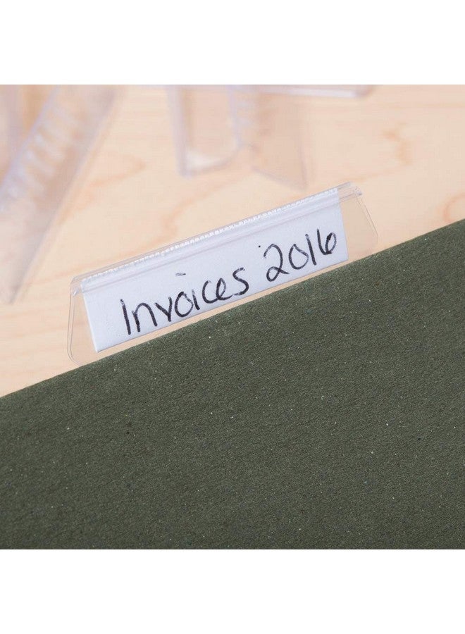 1InTheOffice Plastic Clear Tabs And Inserts 2" X 5/8" 100/Pack (2") - Image 4