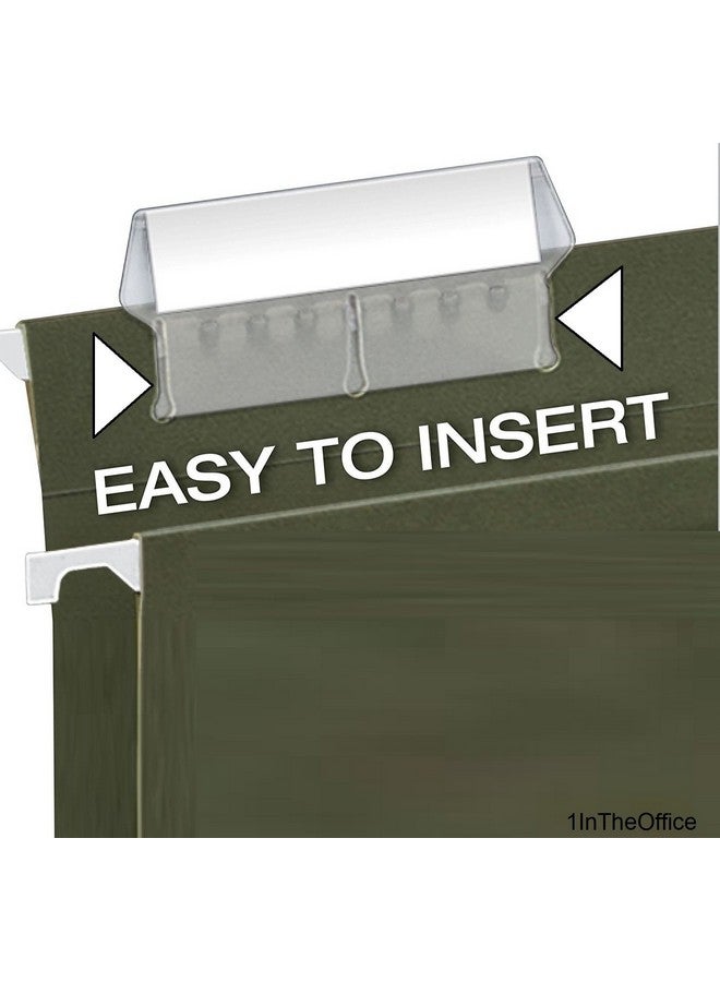 1InTheOffice Plastic Clear Tabs And Inserts 2" X 5/8" 100/Pack (2") - Image 3