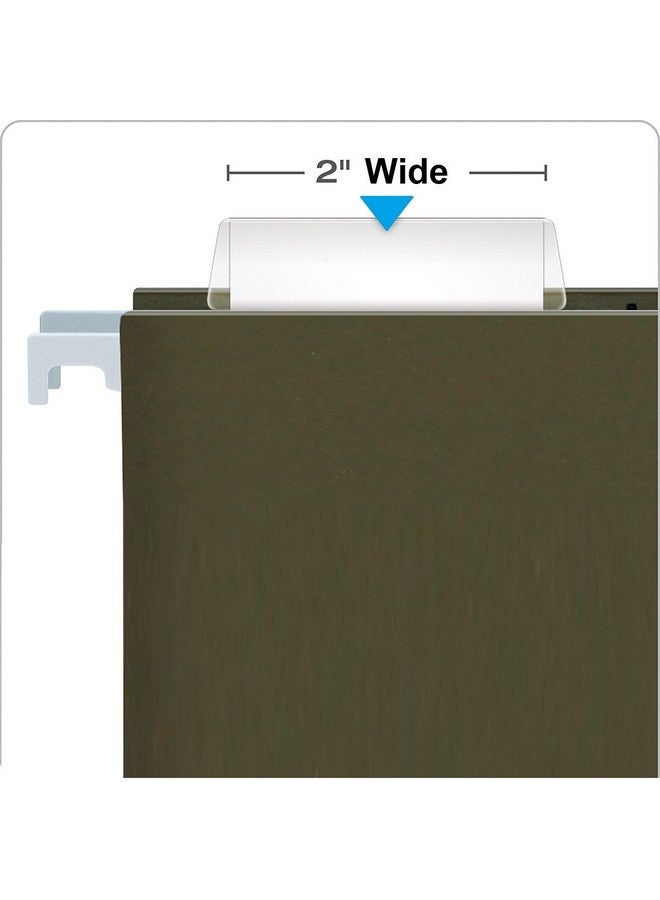1InTheOffice Plastic Clear Tabs And Inserts 2" X 5/8" 100/Pack (2") - Image 2
