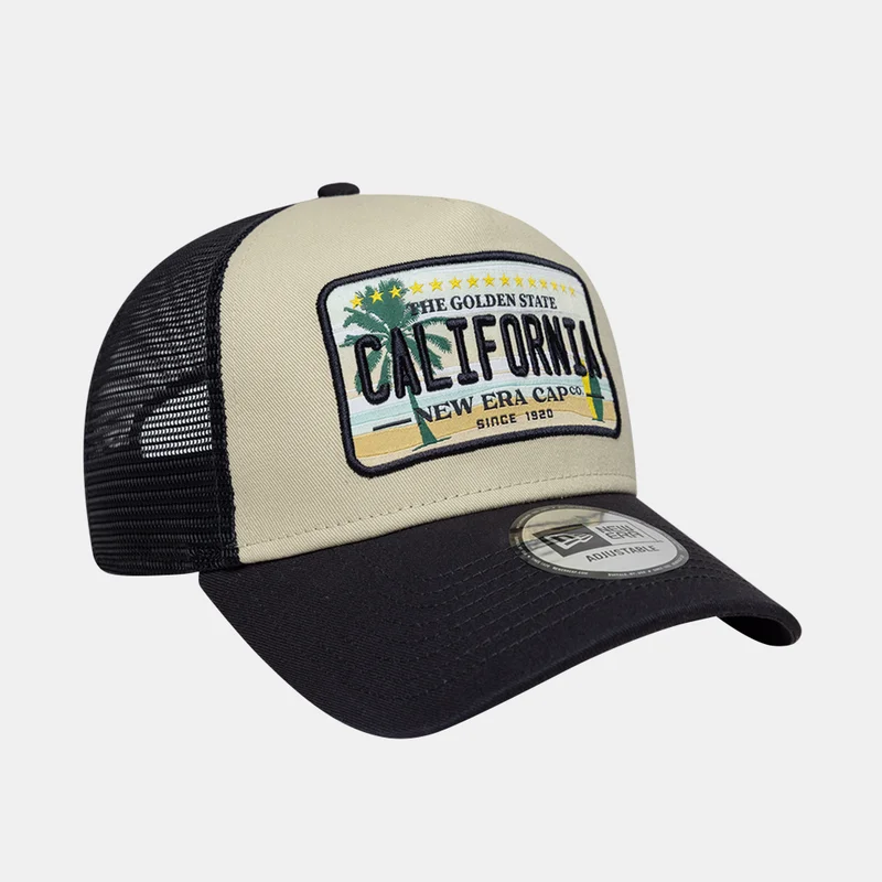 New Era Blue Men's Licence Plate 9FORTY A-Frame Trucker Cap for Men | Best Price UAE