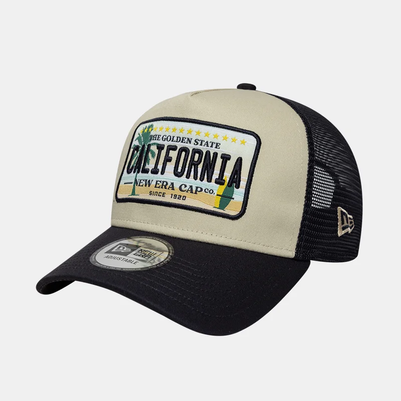 New Era Blue Men's Licence Plate 9FORTY A-Frame Trucker Cap for Men | Best Price UAE
