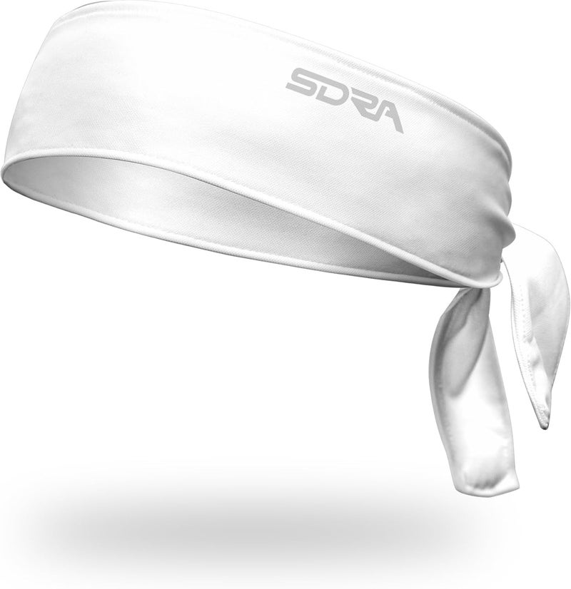 Suddora Tie Headband, Unisex Fabric Sweatband, Moisture Wicking Performance Blend Fabric, Head Tie for Karate, Running, Cycling, Tennis, Cosplay for Ninja Halloween, One Size Fits All - Image 1
