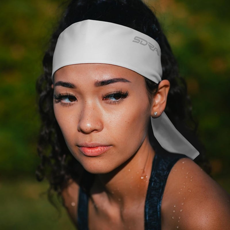 Suddora Tie Headband, Unisex Fabric Sweatband, Moisture Wicking Performance Blend Fabric, Head Tie for Karate, Running, Cycling, Tennis, Cosplay for Ninja Halloween, One Size Fits All - Image 5