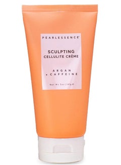 Sculpting Cellulite Cream, Argan & Caffeine - Helps Soften, Firm & Plump | Reduce Appearance of Dimples & Cellulite | USA Made (5 ounces)