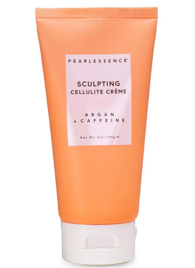 Pearlessence Sculpting Cellulite Cream, Argan & Caffeine - Helps Soften, Firm & Plump | Reduce Appearance of Dimples & Cellulite | USA Made (5 ounces)  - Image 1