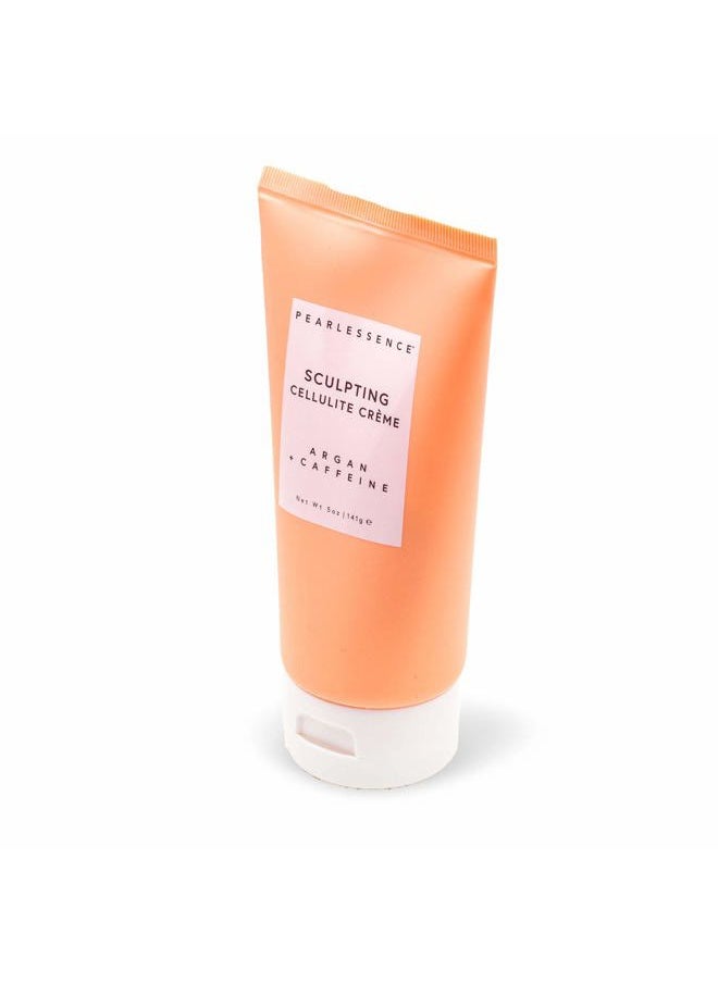 Pearlessence Sculpting Cellulite Cream, Argan & Caffeine - Helps Soften, Firm & Plump | Reduce Appearance of Dimples & Cellulite | USA Made (5 ounces)  - Image 3