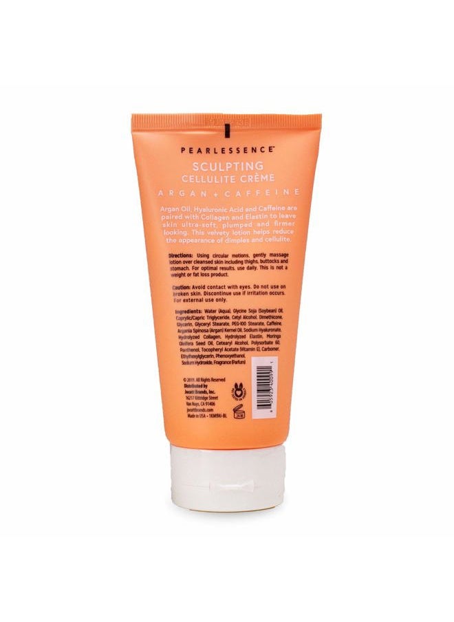 Pearlessence Sculpting Cellulite Cream, Argan & Caffeine - Helps Soften, Firm & Plump | Reduce Appearance of Dimples & Cellulite | USA Made (5 ounces)  - Image 4