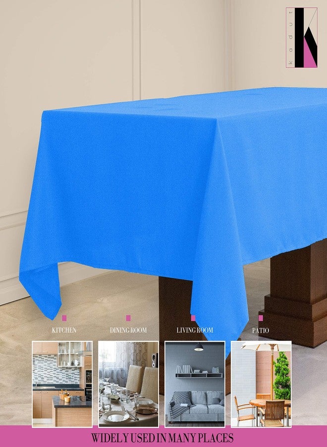 Kadut Rectangle Tablecloth (70 x 120 Inch) Caribbean Rectangular Table Cloth for 6 or 8 Foot Table | Heavy Duty | Stain Proof Table Cloth for Parties, Weddings, Kitchen, Wrinkle-Resistant Table Cover - Image 5