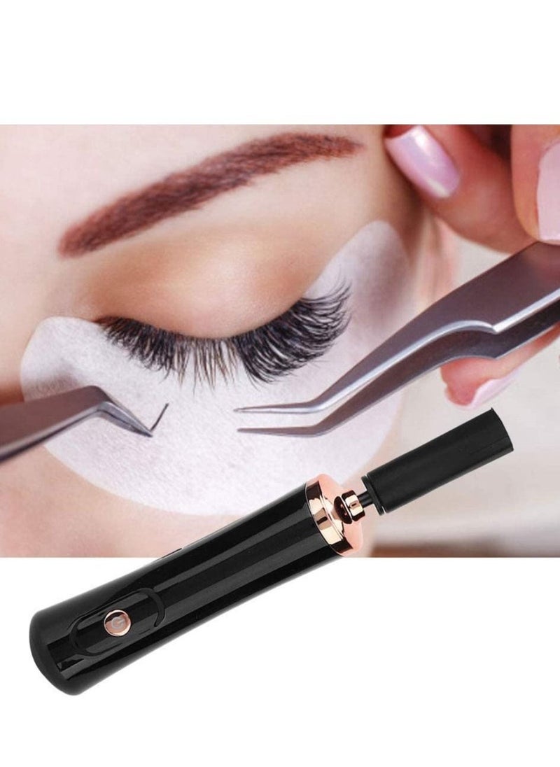 Generic Electric Nail Lacquer Shaker Eyelash Shaker, for Extensions, Glue with 2 Connectors and 6 Sizes of Caliber Liquid Evenly Mixer (Black)  - Image 2