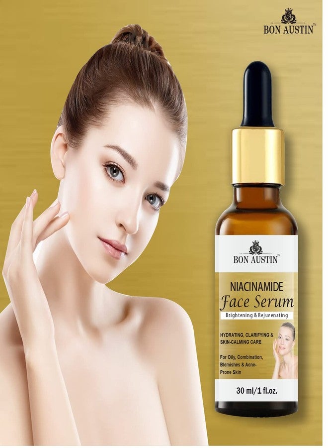 Bon Austin Niacinamide Face Serum For Acne Marks, Blemishes, Marks Skin Clarifying Anti Acne Serum For Oily & Acne Skin Pack of 2 of 30 ML - Image 3